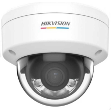 Hikvision 2 MP fix ColorVu IP dómkamera; láthatófény; beépített mikrofon megfigyelő kamera