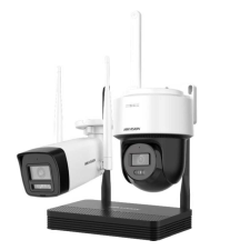 Hikvision 2MP Wifi dómkamera + 2MP Wifi csőkamera és SD kártyás Wifi NVR szett megfigyelő kamera