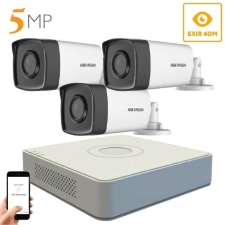 Hikvision 5 megapixeles 3 csőkamerás rendszer 40 méter látótávolsággal (3HIK-5MP-40) megfigyelő kamera