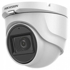 Hikvision 5 MP THD fix EXIR dómkamera; OSD menüvel; TVI/AHD/CVI/CVBS kimenet; mikrofon; koax audio megfigyelő kamera