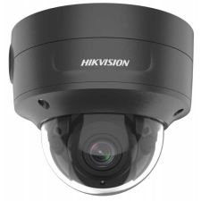 Hikvision 6 MP AcuSense WDR motoros zoom EXIR IP dómkamera; hang I/O; integrált RJ45; fekete megfigyelő kamera