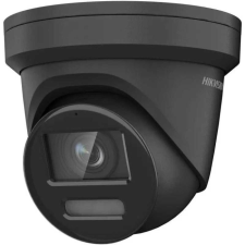 Hikvision 8 MP WDR fix ColorVu AcuSense IP dómkamera; beépített mikrofon; fekete megfigyelő kamera