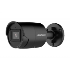 Hikvision 8 MP WDR fix EXIR IP csőkamera; mikrofon; fekete megfigyelő kamera