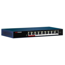 Hikvision DS-3E0109P-E/M 9 port 100Mbps unmanaged Switch PoE hub és switch