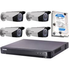 Hikvision HDTVI 4 kamerás megfigyelőrendszer megfigyelő kamera tartozék