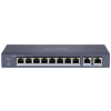 Hikvision Hikvision DS-3E0310P-E/M 10 portos PoE switch (60 W), 8 PoE+ / 2 uplink port, nem menedzselhető