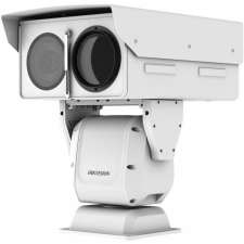 Hikvision IP hő- (640x512) 26,61°×21,43° és 2MP (16,7mm-1000mm) WDR forgózsámolyos kamera; ±8°C; -20°C-150°C megfigyelő kamera