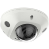 Hikvision IP, Mini dómkamera, 6MP, Fix objektív, 4mm, IR 30m, SD fogl., Beépített mic, Hang-riasztás in/out