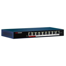 Hikvision Switch PoE - DS-3E0109P-E/M (8 port 100Mbps, 58W, 1 uplink port, L2) biztonságtechnikai eszköz