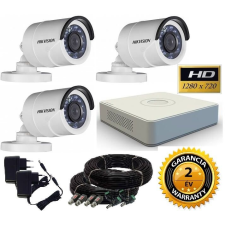 Hikvision TurboHD-TVI 3 kamerás kamerarendszer (Hikvision-bullet-03) megfigyelő kamera