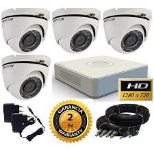 Hikvision TurboHD-TVI 4 kamerás dome kamerarendszer megfigyelő kamera
