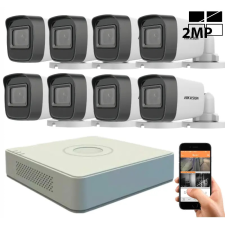 Hikvision TurboHD-TVI 8 kamerás kamerarendszer 2MP megfigyelő kamera
