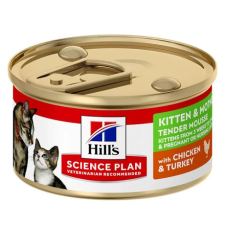 Hill&#039;s Science Plan Kitten and Mother Mousse 85g konzerv kölyök cicáknak macskaeledel
