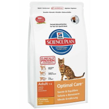 Hill's Science Plan Feline Adult Optimal Care Chicken 15 kg macskaeledel