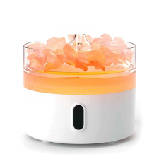 Himalája Só Aroma Diffúzor - Éjjeli fény - USB - Lángoló hatás illóolaj párologtató