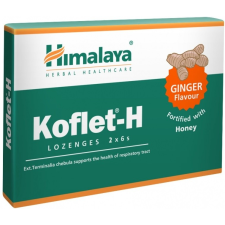 Himalaya Herbals Himalaya Koflet-H Ginger, gyömbér ízű pasztilla, 12 db  Étrend-kiegészítő gyógyhatású készítmény
