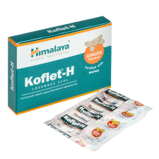 Himalaya Koflet-H torokcukorka gyömbér ízesítéssel, 2x6db vitamin és táplálékkiegészítő