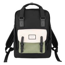 HIMAWARI 1010 Laptop backpack 15.6" fekete-zöld számítógéptáska