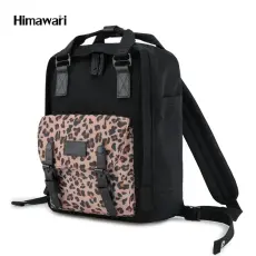  Himawari Női Hátizsák 188L-62(1) -Leopárd Mintás- Fekete-
