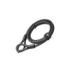 Hiplok 2MC duplahurkos kábelzár, 200 cm x 10 mm, fekete
