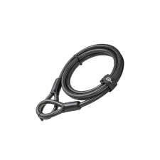 Hiplok 2MC duplahurkos kábelzár, 200 cm x 10 mm, fekete kerékpár lakat