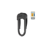 Hiplok D U-Lakat 135x70x13 mm, fekete