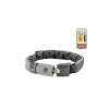 Hiplok Lite Superbright integrált láncos lakat, 75 cm x 6 mm, fekete-fényvisszaverő