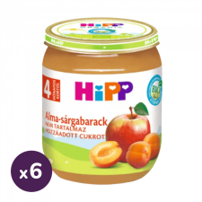 Hipp BIO alma-sárgabarack, 4 hó+ (6x125 g) bébiétel