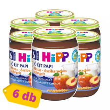 Hipp BIO jó éjt papi almás-őszibarackos tejbegríz, 6 hó+ (6x190 g) bébiétel