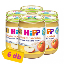 Hipp BIO őszibarackos alma rizzsel, 4 hó+ (6x190 g) bébiétel
