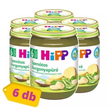 Hipp BIO spenótos burgonyapüré, 6 hó+ (6x190 g) bébiétel