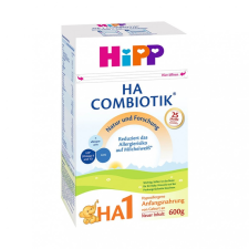 Hipp HA1 Combiotik hipoallergén, tejalapú, anyatej-helyettesítő tápszer 0 hó+ (600 g) bébiétel