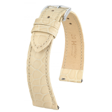 Hirsch Aristocrat borjúbőr, beige, 18/16 óraszíj