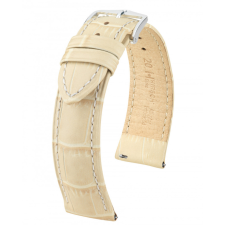 Hirsch Duke borjúbőr óraszíj, beige, 20/18M óraszíj