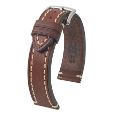 Hirsch Liberty óraszíj, sötétbarna, 22/20XL óraszíj
