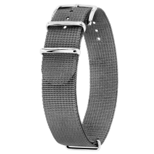 Hirsch Rush Recycle NATO óraszíj, szürke, 22 mm óraszíj