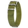 Hirsch Rush Recycle NATO óraszíj, zöld, 22 mm