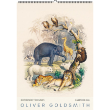 Historische Tiertafeln von Oliver Goldsmith. Wandkalender 2026 naptár, kalendárium