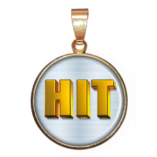  HIT – medál lánccal vagy kulcstartóval medál