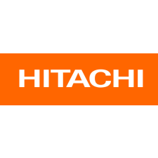 Hitachi matrica fehér,68cmx10cm autó dekoráció
