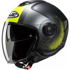 HJC i40N Pyle MC3HSF nyitott motoros bukósisak szürke-fluo sárga bukósisak