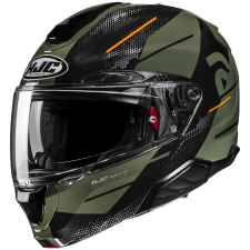 HJC RPHA 91 Blat MC7 felnyitható motoros bukósisak khaki zöld-fekete bukósisak