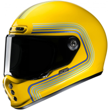HJC V10 Foni MC3 zárt motoros bukósisak sárga-kék bukósisak