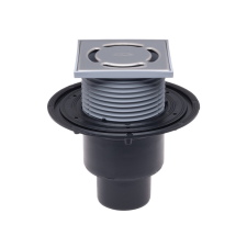HL 310N padlószifon függőleges kifolyóval, 150x150mm inox ráccsal fürdőkellék