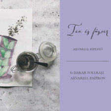 Hobbibázis Akvarell kifestő készlet: Tea és fűszer dekorációs kellék
