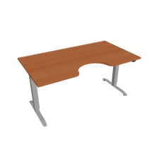  Hobis Motion Ergo elektromosan állítható magasságú íróasztal - 2 szegmensű, standard vezérléssel Szélesség: 160 cm, Szerkezet színe: szürke RAL 9006, Asztallap színe: cseresznye íróasztal