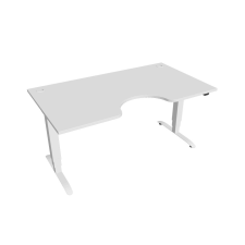  Hobis Motion Ergo elektromosan állítható magasságú íróasztal - 3 szegmensű, standard vezérléssel Szélesség: 160 cm, Szerkezet színe: fehér RAL 9016, Asztallap színe: fehér íróasztal