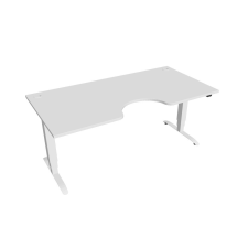  Hobis Motion Ergo elektromosan állítható magasságú íróasztal - 3 szegmensű, standard vezérléssel Szélesség: 180 cm, Szerkezet színe: fehér RAL 9016, Asztallap színe: fehér íróasztal