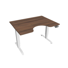  Hobis Motion Ergo elektromosan állítható magasságú íróasztal - 3M szegmensű, memória vezérléssel Szélesség: 120 cm, Szerkezet színe: fehér RAL 9016, Asztallap színe: diófa íróasztal