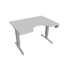  Hobis Motion Ergo elektromosan állítható magasságú íróasztal - 3M szegmensű, memória vezérléssel Szélesség: 120 cm, Szerkezet színe: szürke RAL 9006, Asztallap színe: szürke íróasztal